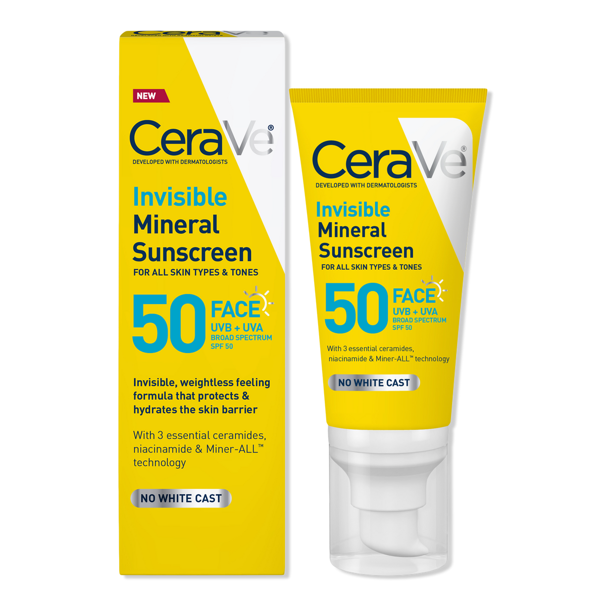 CeraVe Hydrating Mineral Sunscreen SPF 50 Face